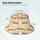 thumbnail image 3 of Fotbe Dachshund Dog And Flower Sombrero Tipo Pescador con Estampado – Sombrero de Sol de Algodón de Moda para Playa, Golf, Pesca, 3 of 6