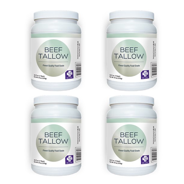 MD. Life Beef Tallow Lard for Cooking, Food Grade Grass Fed 1 Gallon