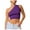 Purple, variant on Birdeem Womens Spring And Summer One Shoulder Open Back Suspender Tank Top Knitted Tight Top
