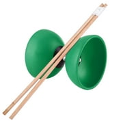 Triple Bearing Diabolo Set Chinese Yoyo with Coloured Diablolo Sticks (green)