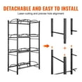 thumbnail image 4 of VEVOR 4 Tiers Water Jug Holder, 5 Gallon Water Bottle Holder, Double Row Water Bottle Rack for 8 Bottles, Heavy Duty Water Jug Rack for Kitchen, Office, Living Room, Black, 4 of 9