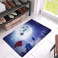 thumbnail image 3 of MKHERT Happy Snowman in Winter Christmas Landscape with Santa and His Sleigh Doormat Rug Home Decor Floor Mat Bath Mat 30x18 inch, 3 of 3