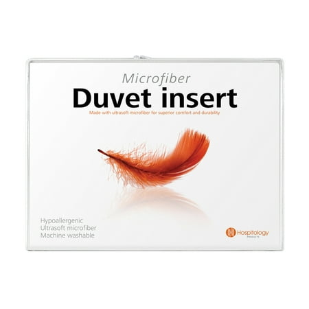 Hospitology Heavenly Microfiber Goose Down Alternative Duvet Insert/Comforter - (Best Goose Down Duvet)