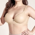 thumbnail image 4 of Push up Bra for Women Lace Print Bras No Underwire Brassiere Full Cup Breathable Support Bra, 4 of 8