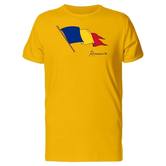 Flag Of Romania Tee Men's -Image by Shutterstock