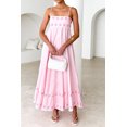 thumbnail image 2 of Women's Floral Embroidered Spaghetti Strap Maxi Dress 100% Polyester Lightweight Summer Gown for Casual Wear Everyday, 2 of 14