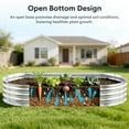 thumbnail image 4 of Raised Garden Bed Kit,2 Pack 6×3×1ft Raised Garden Boxes Outdoor for Vegetables and Flowers,Silver, 4 of 10