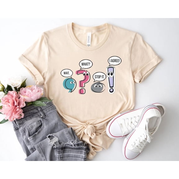 Funny Grammar Teacher T-Shirt, Punctuation English Teacher Gift, Wait What Stop It I Agree Shirt, Synonym Rolls Shirt, Teacher Day Shirt TH220521