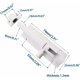 thumbnail image 4 of Verrou de porte en alliage d'aluminium blanc de 3 pouces, 2pcs de verrou coulissant de porte de sécurité, 4 of 4