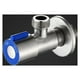 thumbnail image 2 of Accesorio de baño de cocina de acero inoxidable cepillado doble, ángulo para lavabo de inodoro, calentador de agua Aqua Stop (azul), 2 of 5