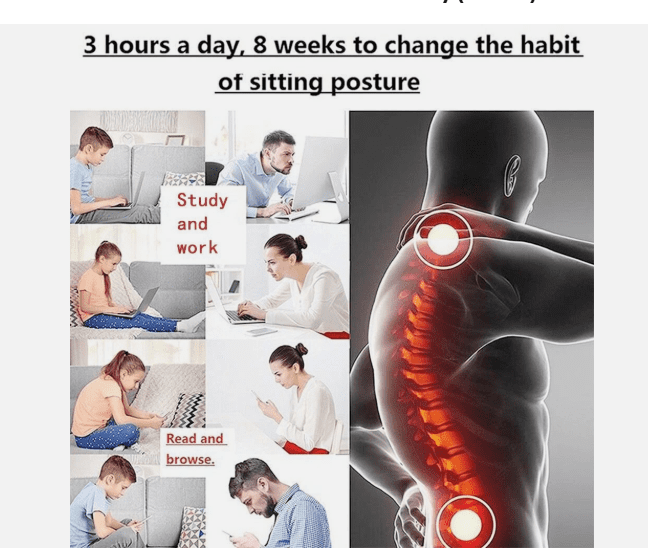 Adjustable Posture Corrector Shoulder Brace with Low Back Support Belt for Men
