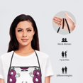 thumbnail image 4 of Goofa Bib Apron, Unisex Aprons Adjustable Waterdrop Resistant Cooking Kitchen Apron for Chef, Cute Number 8 Pattern Apron Bulk, 4 of 5