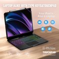 thumbnail image 3 of Funda con teclado BABG para iPad Air 13 y iPad Pro 12.9 de tercera a sexta generación, 3 of 7