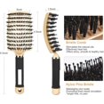 thumbnail image 2 of Brosse à Cheveux Palette en Poils de Sanglier pour Femmes, 2 of 5