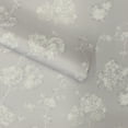 thumbnail image 6 of Tempaper Sun-Bleached Floral Grey Peel and Stick Wallpaper, 20.5" x 16.5',, 6 of 8