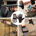 thumbnail image 6 of HANDLANDY Work Gloves Mens & Women, Utility Safety Mechanic Work Gloves Touch Screen, Flexible Breathable Work Gloves (Medium, Orange), 6 of 9