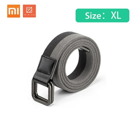 Xiaomi Qimian Men's CT3801 Leisure Sports 38mm Waistband Stretch fabric Belt Men Belt Double ring alloy Buckle Elastic Fabric Sports Leisure