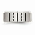 thumbnail image 4 of Stainless Steel Black IP-plated/Black Diamonds 9mm Brushed Band Size: 11; for Adults and Teens; for Women and Men, 4 of 7