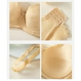 thumbnail image 6 of iHPH7 Underwire Bras for Women, No Padding Bras for Women, Push Up Bra, Lace Bra, Breathable Bras for Women, Beige 34, 6 of 6