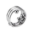 thumbnail image 3 of Stainless Steel Cock Ring, Metal Penis Ring with Sliding Beads Sex Toy for Men, 32MM, 3 of 6