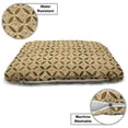 thumbnail image 3 of Vintage Pet Bed, Celtic Style Interlaced Geometric Circles with Abstract Stars at the Centre, Resistant Pad for Dogs and Cats Cushion with Removable Cover, 24" x 39", Beige and Caramel, by Ambesonne, 3 of 4