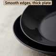 thumbnail image 4 of CNKOO 2/4/6/10pcs  8.86inch Shatterproof Black Plastic Deep Dish - Stone Pattern Design Round Tableware  Suitable for Pasta  Salad  and Desert – Microwave & Dishwasher Safe. Ideal Choic, 4 of 6