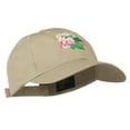 thumbnail image 5 of US State Missouri Hawthorn Flower Embroidered Cap - Khaki OSFM, 5 of 5