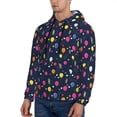 thumbnail image 3 of Wukai Colored Balloons Print Men Hoodies Fleece Sweatshirts Long Sleeve Sweaters Pullover Fall Outfits Winter Clothes-Medium, 3 of 7