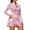 Pink Ribbon Daisy Print, variant on KEIAHUAN Rainbow Paw Print Golf Dress for Women with Shorts and Pockets