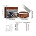 thumbnail image 2 of Kieccall 1.76 Ounce Leather Color Repair Cream Kit, Leather Recoloring Balm Restorer for Furniture Car, Leather Scratch Repair Paste Set Gift, 2 of 8
