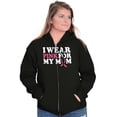 thumbnail image 4 of I Wear Pink For My Mom Support Zip Up Hoodie Men's Women's Brisco Brands M, 4 of 6