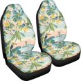 thumbnail image 3 of FOR U DESIGNS Toucan Palm Tree Pattern 2 Pcs Automotive Seat Cover Scratch-Resistant Auto Seat Protectors Lightweight Car Accessories Car Front Seats Fit for Sedan Truck SUV, 3 of 7