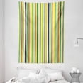 thumbnail image 1 of Striped Decor Tapestry, Vibrant Lines Pattern Textured Trendy Inspirational Uniform Vein Rod Forms Image, Wall Hanging for Bedroom Living Room Dorm Decor, 60W X 80L Inches, Multi, by Ambesonne, 1 of 2