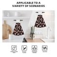 thumbnail image 4 of Gaeub Popcorn Print Hand Towels with Hook,Hanging Tie Towels, Coral Velvet Dishtowels, for Bathroom Restroom Home Decor, 4 of 7