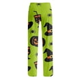 thumbnail image 5 of Halloween Pajama Pants Women Soft Elastic High Waist Drawstring Sleepwear Pant Pumpkin Ghost Print Straight Leg Loungewear Bottoms, 5 of 5