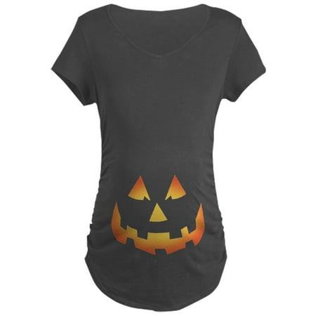 

CafePress - Scary Pumpkin Face Maternity Dark T Shirt - Maternity Dark T-Shirt