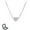 Silver, variant on Magnetic Love Patchwork Necklace, Double-Sided Wearing Diamond-Set Love Pendant, Three-Layer Heart Chain for Women