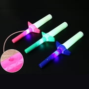 Visland Light Up LED Swords Expandable Laser Sabers Glow in Dark, Mini Glow Sticks, 4-Section 4 Colors, Flashing Neon Party Favors, 1PC
