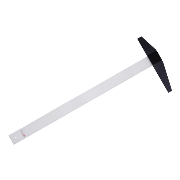 REGLA T DE ACRILICO PROFESIONAL CON BISEL 50CMS