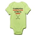 thumbnail image 1 of CafePress - Hockey Player Like My Daddy Body Suit - Baby Light Bodysuit, 1 of 1