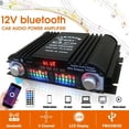 thumbnail image 2 of 1600W Peak Power HiFi Sound Amplifier Digital 4 Channel Audio Amplifier Player FM Radio Support Remote Contro ,High Sound, 2 of 7