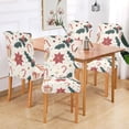 thumbnail image 2 of Yayeee 2 Pack Dining Chair Covers Stretch Parson Chairs Slipcovers Seat Protector, Beige Christmas Candy Canes, 2 of 6