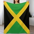 thumbnail image 4 of Jamaica Flag Blanket Soft Throw Warm Lightweight Plush Blanket for Couch Bed Sofa, 4 of 5