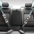 thumbnail image 2 of Chririnla Skull Floral Pattern Car Seat Belt Pads 2 PCS, Seat Belt Shoulder Pad Polyester Fabric Effortless Installation Easy Install for Sedan Truck SUV, 2 of 8