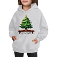 thumbnail image 4 of Sudadera con capucha para niñas y niños, sudadera de manga larga con cuello redondo y estampado de moda, jersey con bolsillo, sudadera de poliéster para niñas, 4 of 8