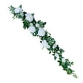thumbnail image 2 of 1 1.8M Artificial Tea Flower Rattan Clearance! Artificial Tea Rose Vines Floral Garlands 5.9 Ft Vine Flower Garland for Indoor Outdoor Home Wedding Arch Garden Wall Decoration, 2 of 9