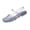 Navy, variant on Women's Transparent Mary Jane Jelly Shoes, Retro Glitter Hollow Grid Breathable Flat Sandals, Coquette Aesthetic Soft PVC Beach Shoes