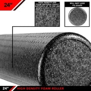 JFIT High Density Foam Roller, Black (New), 24-Inch