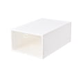 thumbnail image 1 of Cateissary Caja de almacenamiento de zapatos artesanal, duradera y exquisita, blanca, con cubierta transparente, caja de zapatos apilable Cubiertas para muebles de jardín, 1 of 6