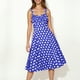 thumbnail image 1 of Vestido Informal de Lunares Para Mujer, Corte A, Sin Mangas, Estilo Bohemio, Fluido, de Verano, Con Tirantes Ajustables, 1 of 4